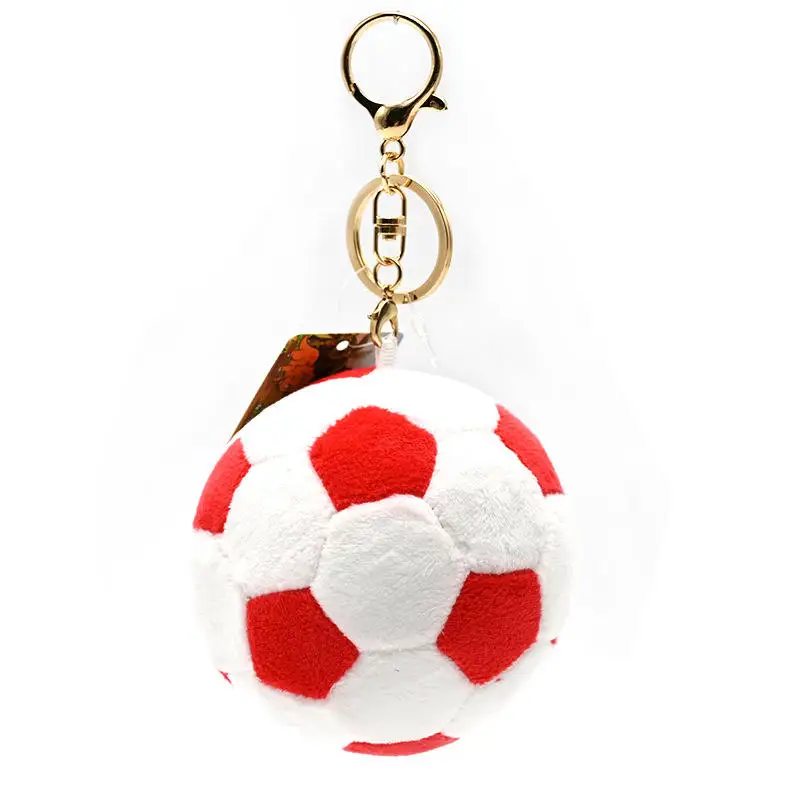 Plush Simulation Soccer Ball Filling Soft Ball Children's Toys Cute Schoolbag Pendant Basketball Keychain Children's Gifts 7CM