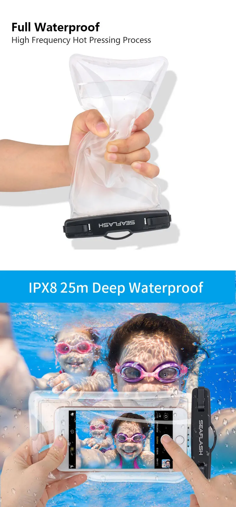 IPX8 Waterproof Case 2021Hot Swimming Floating TPU Floating Waterproof Phone Case