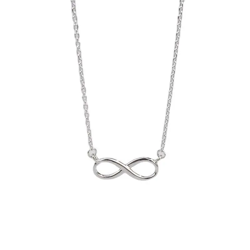 simply silver infinity necklace