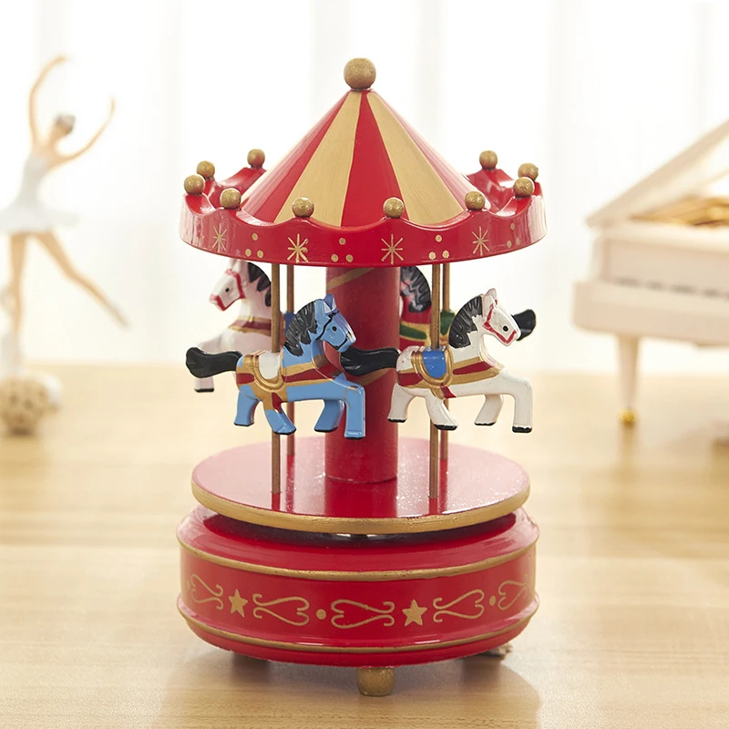 Vintage Luxury Carousel Music Box - Perfect Christmas Gift