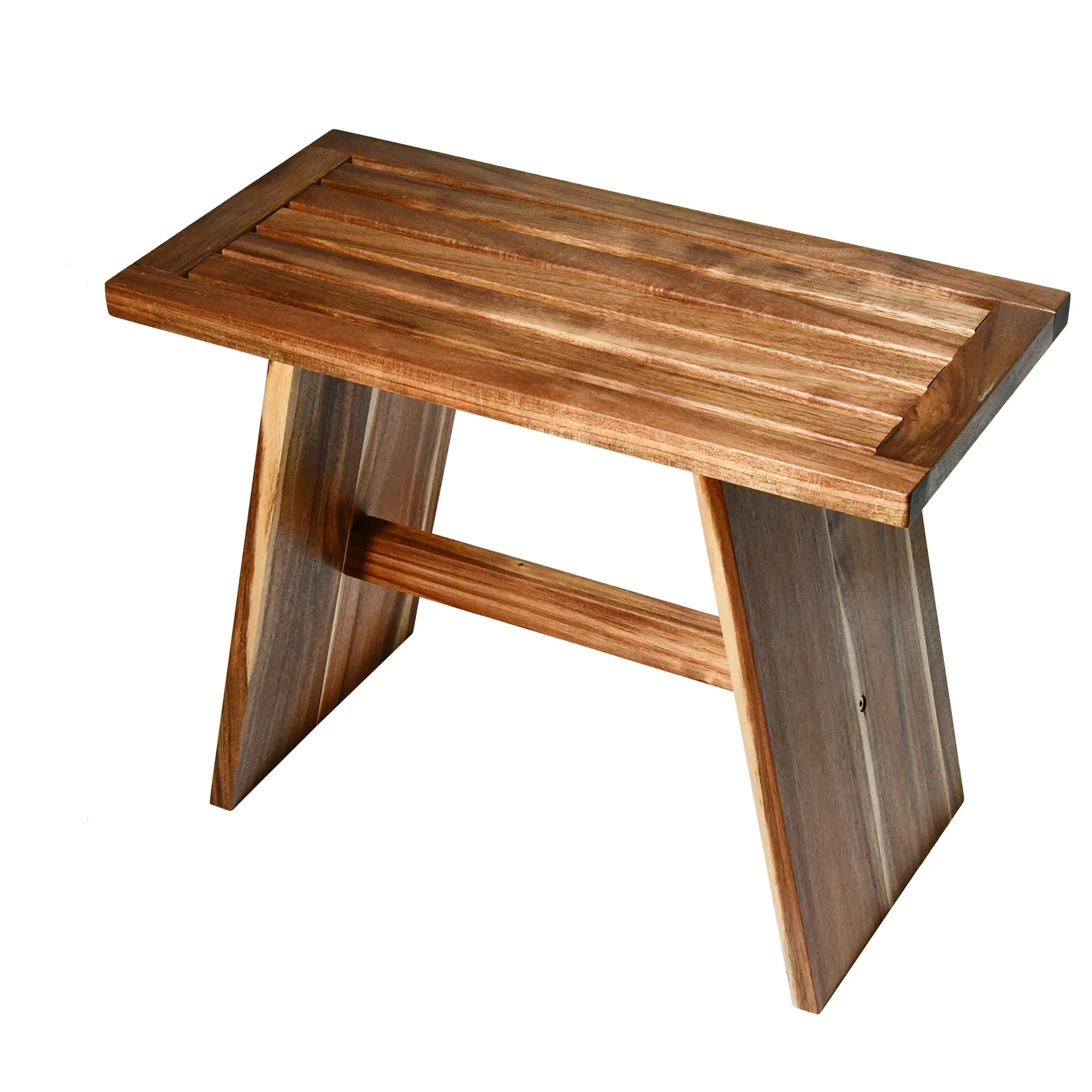 Custom Acacia Wooden Shower Benc Waterproof Non-Slip Shower Stool Multi-Purpose Entryway Shoe Bench for Bathroom & Indoor Use