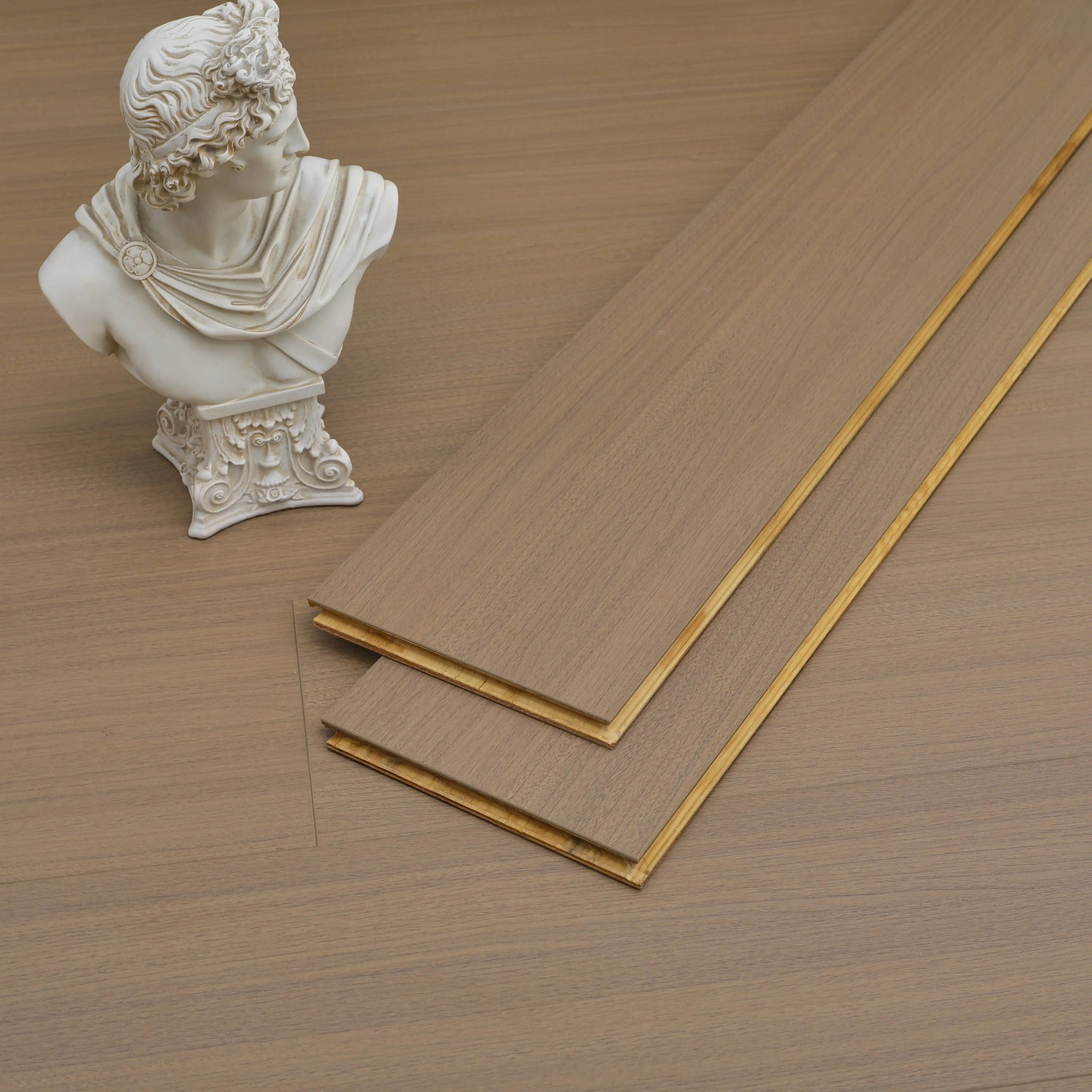 product brown household solid wood composite flooring waterproof wear resistant texture clear environmental protection-4