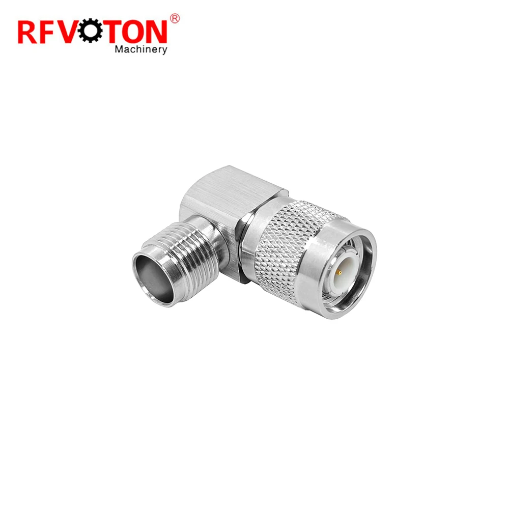 Factory Adaptor Tnc Female Jack Hembra Socket to Tnc Male Plug Macho Right Angle 90 Degree Elbow RA Rf Coax Coaxial Adapter