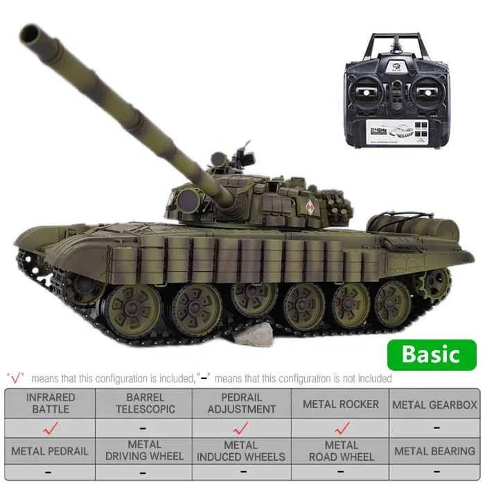 Heng Long 3939-1 1/16 Russian Main Battle Tank T-72 Upgrade Metal