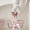 Cesta rosa medio