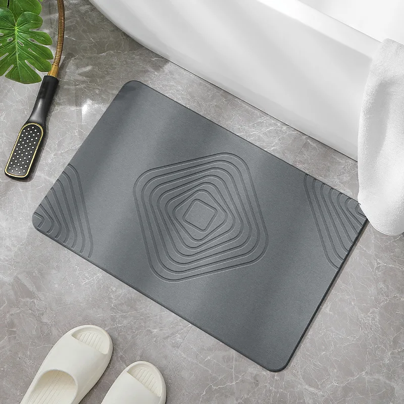 Stone Bath Mat Custom Diatomaceous Earth Shower Mat Slab Magic Bathroom
