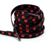 Red heart on black background