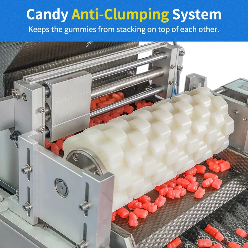 8 Channel Automatic Bean / Milk Tablet / Chewing Gum / Gummy Bear Counter Candy Counting Machine