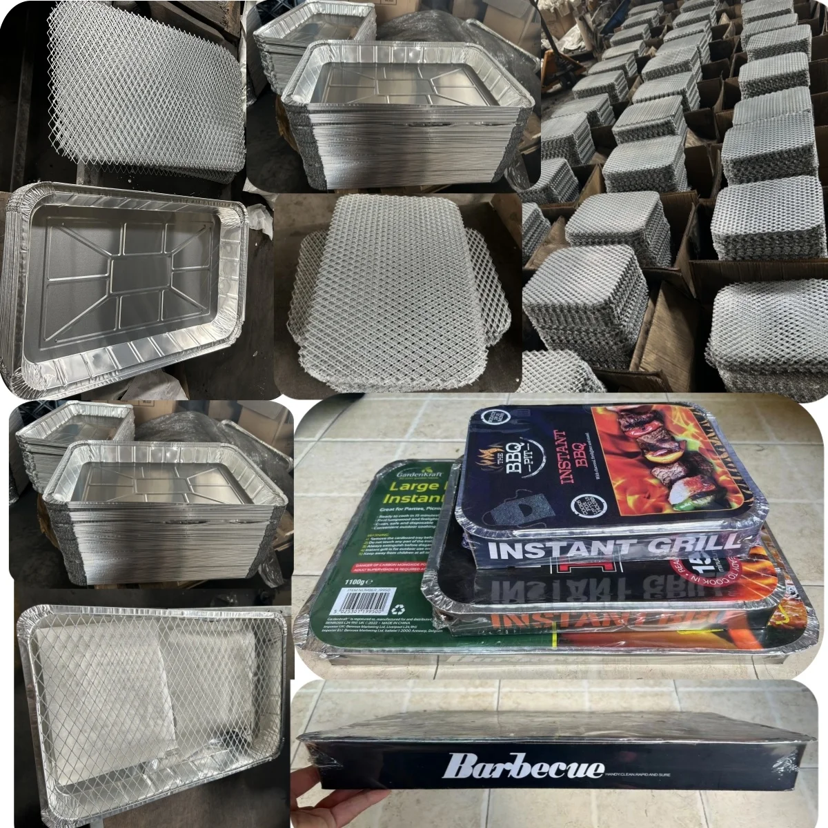 One Time Use Outdoor Camping Barbecue Charcoal Instant Grill Instant BBQ Disposable Grill