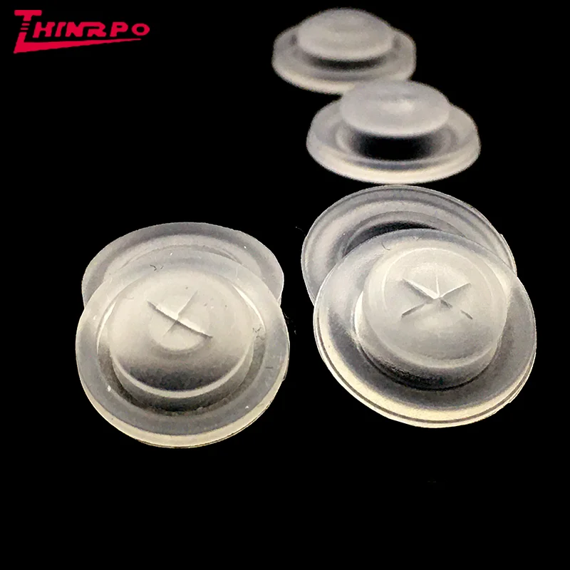 China Molded Flow Control Silicone Dispensing Valve Liquid Silicone Cross Slit Cutting Valve for Travel Sauce Drink Bottles Caps