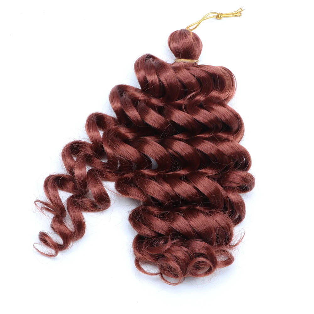 Synthetic bob Boho Braids Italian Curl Crochet Hair Wholesale Braiding Hair Brown Short Deep Wave Curl Baiding Hair Extension