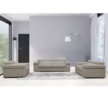 Italian style modern design 3 2 1 leather sofa set