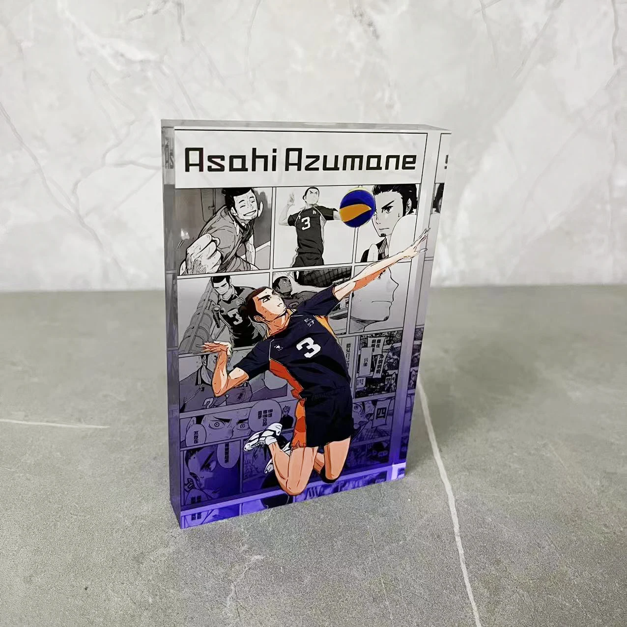 High Quality 3D Anime Stand  Clear Acrylic Standee Block  Customized UV Printing With Shiny Oil Acrylic Display Block Standee