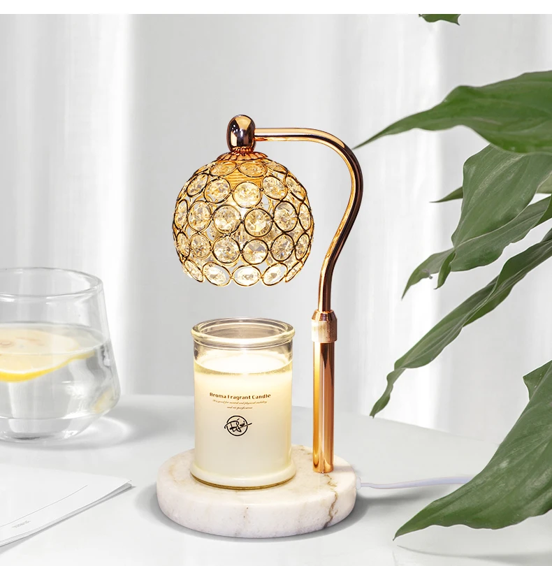 Melting Wax Marble Candle Warmer Table Lamp Home Decor Aromatherapy