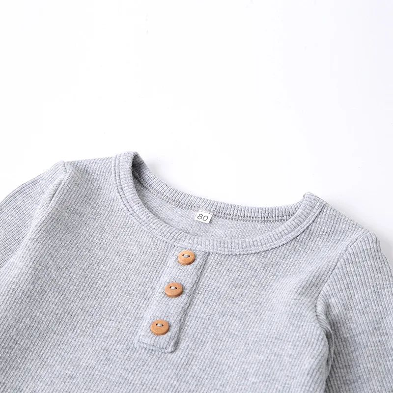 Детские пижамы, простые яркие хлопковые Пижамные комплекты в рубчик