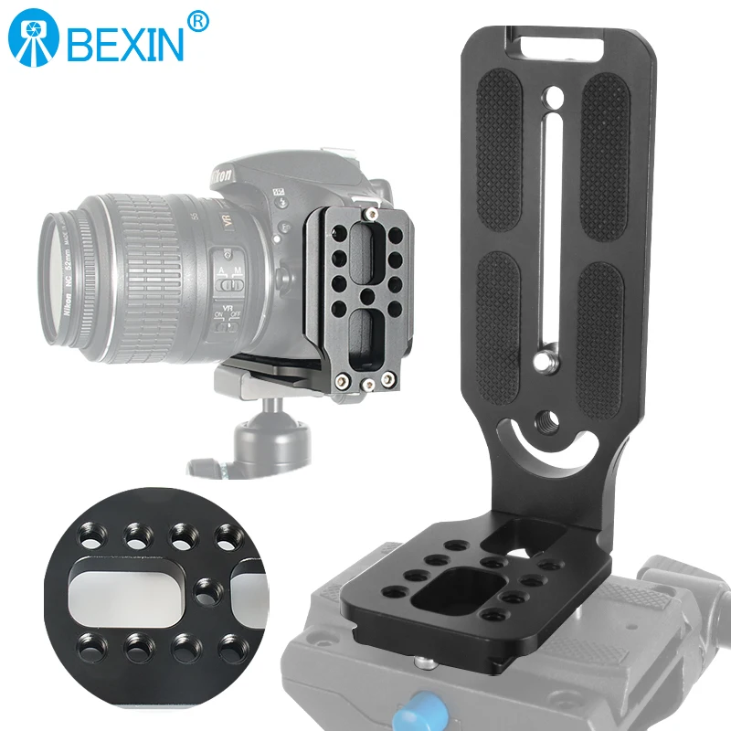 BEXIN Quick Release L Plate Camera Bracket Holder Camera L Plate for Nikon Canon Sony Fujifilm Camera Photo Studio Accessory