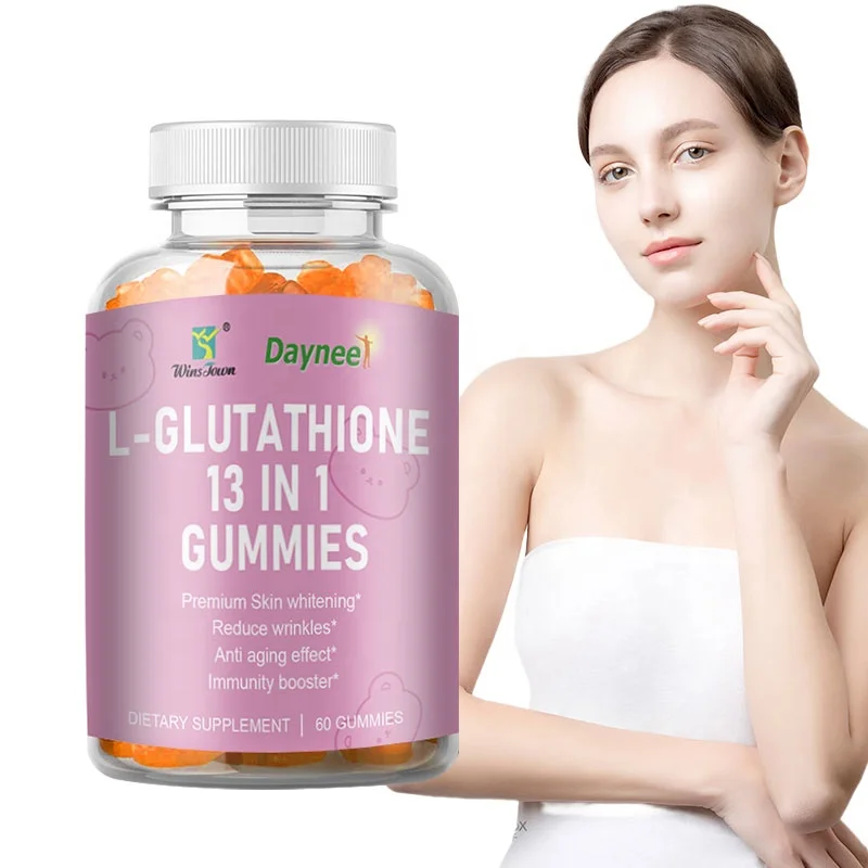 OEM L-Glutathione Skin Whitening Multivitamin Gummies Skin Whitening  Gummies L-Glutathione 13in1 Gummies