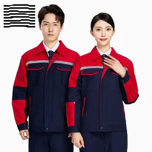 Men's Dual-Layered Jacket for Autumn & Winter Wear-Resistant & Breathable Factory Workwear Protective Clothing for Welding