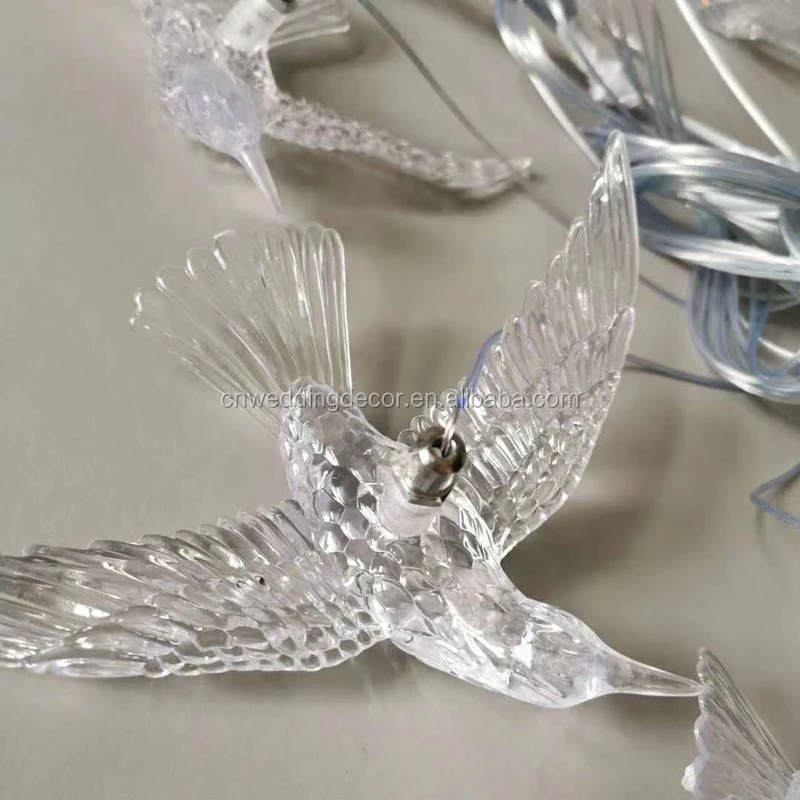 2022 Hot Selling Hanging Birds Flying Bird Clear Acrylic Bird For