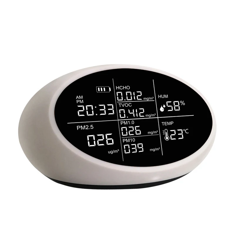 Формальдегид (HCHO) TVOC профессиональный монитор качества воздуха детектор газа аккумуляторная батарея PM2.5 темп/гул измерения