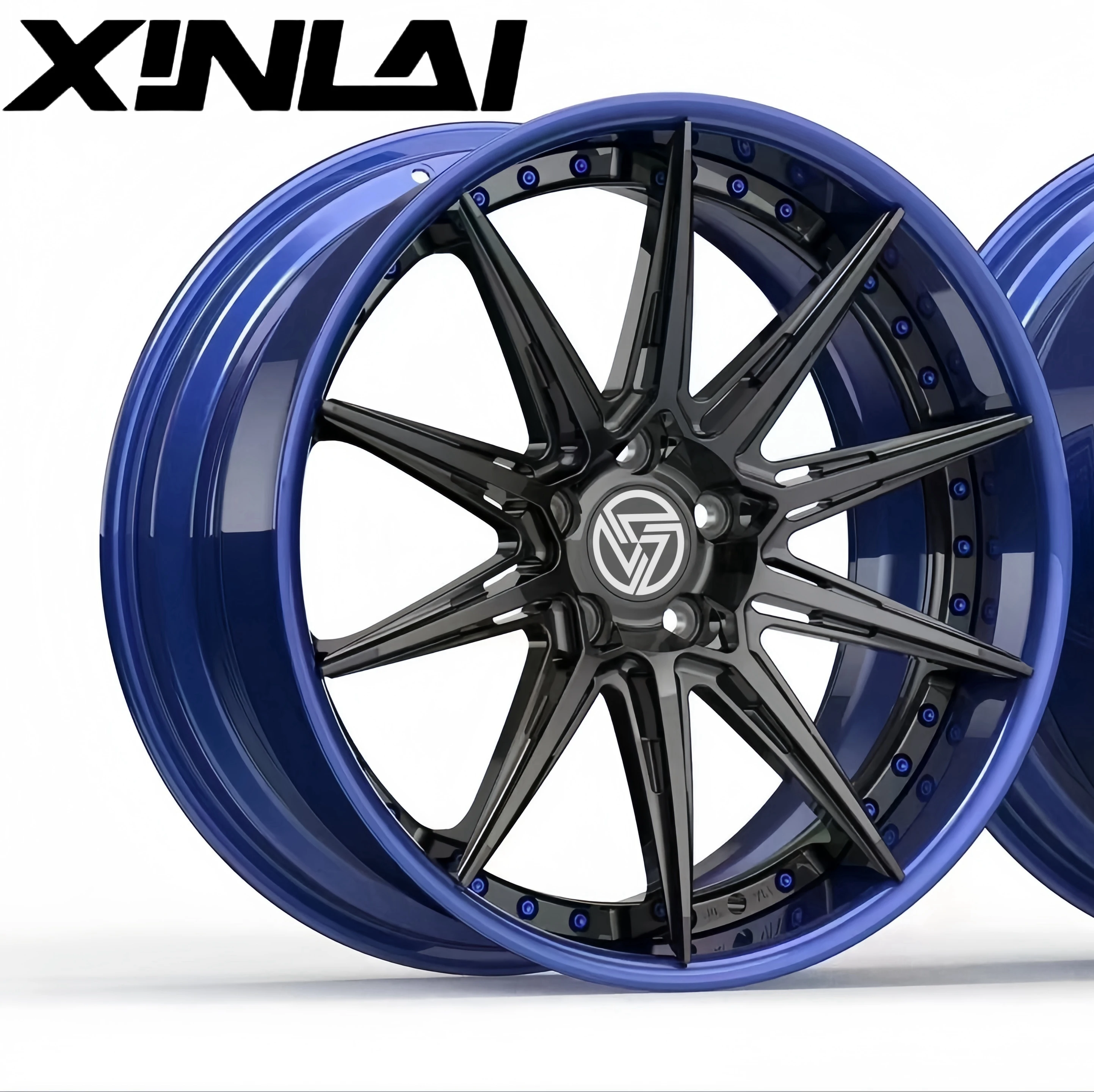 XINLAI Hot Sale 2 Piece Forged Brushed Polished 5x120 5x112 5x114.3 18 19 20 21 22 Inch Wheel for Racing Car Wheel - Image 2