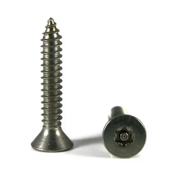Customized torx flat head anti-theft screw with pin Countersunk head Self Tapping Screw