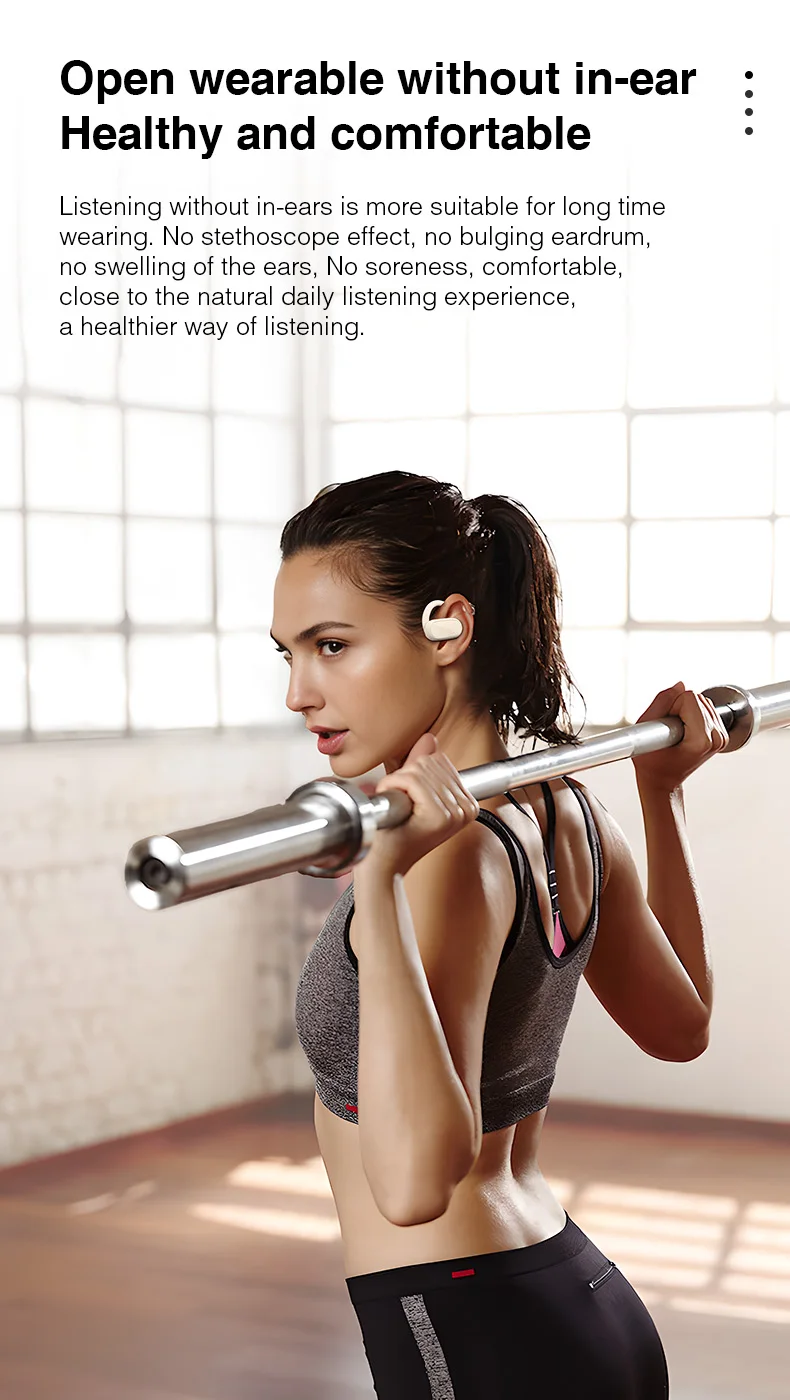 Rotating Ear Hanging Sports Running Earphones extra Long Standby Heavy Bass Stereo Factory Direct Sales