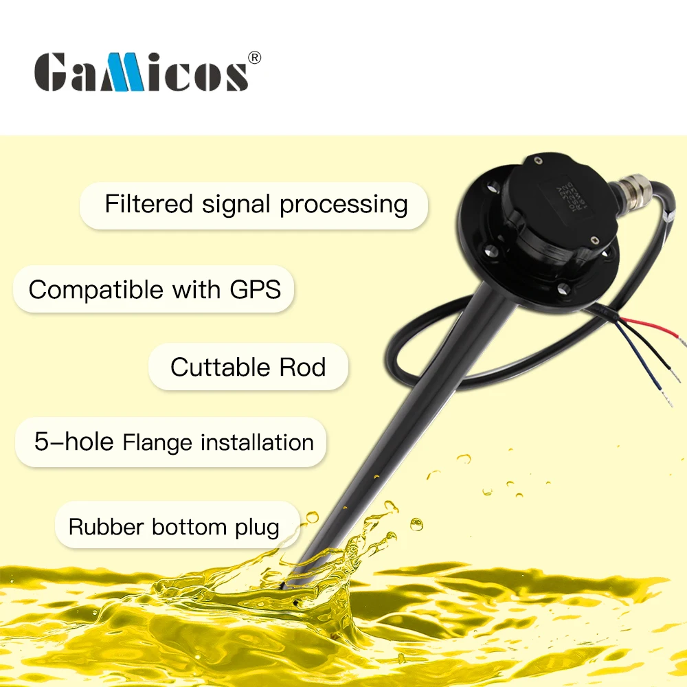 GLTV7 700mm 0~5V Cuttable Capacitive Fuel tank Level Sensor for diesel Generators