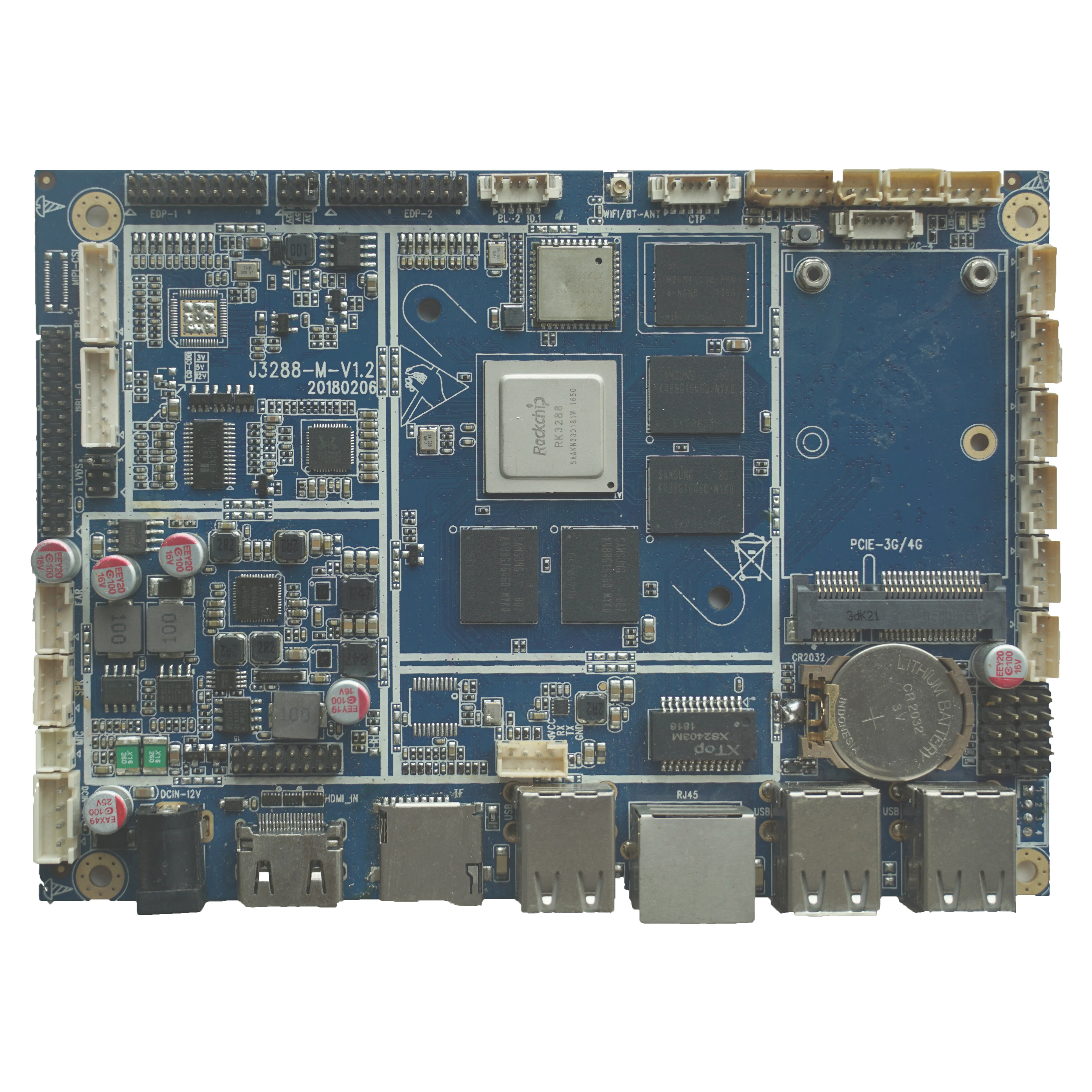Factory ODM Quad core RK3288 Android Tablet Motherboard For Media Player  POS Machine Industry
