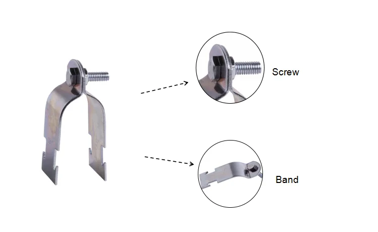 Galvanized Steel Strut Channel Clamp for Conduit Pipe