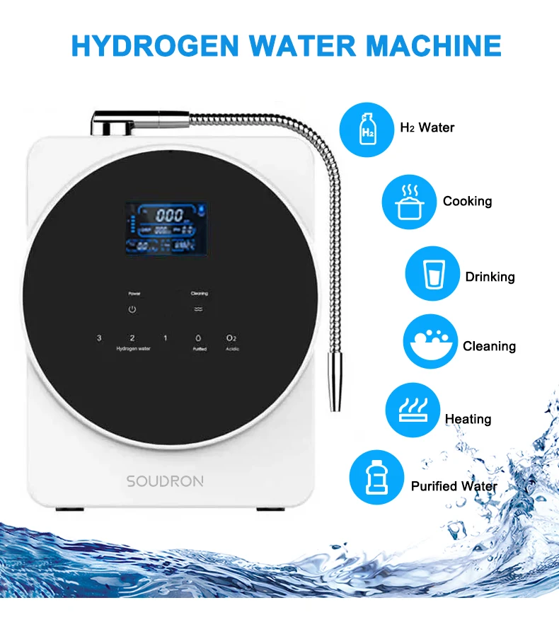 O2 Water Machine Electrolyzed Hydrogen Oxygen Water Generator Kangen Water Ionizer ...