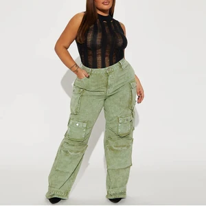 Plus Size Ripped Jeans Womens Denim Pants Side Pocket New Trouser Pant for Woman Cargo Pant Jeans