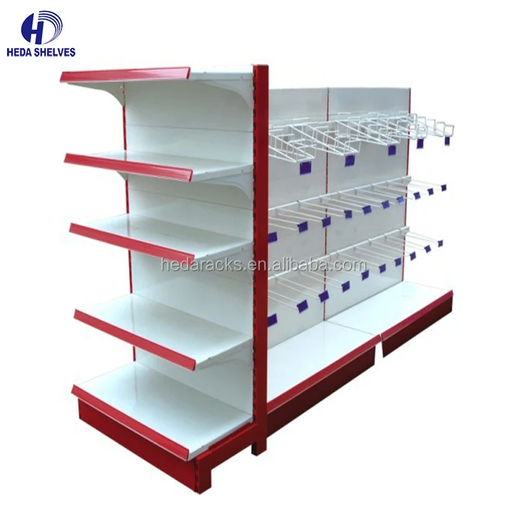 Customized Shop Commercial Shelves Super Market Racks Gondola Shelving