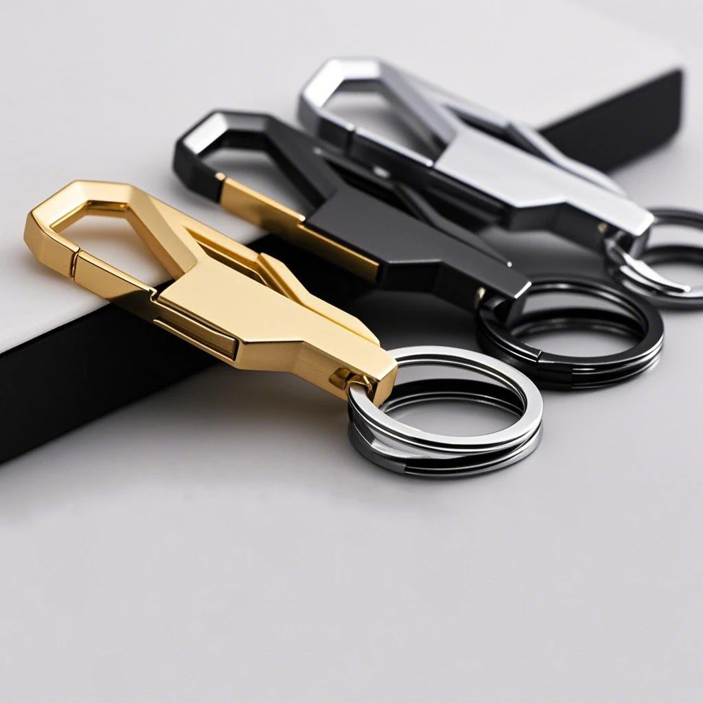 High Quality Style Custom Metal Carabiner Keychain Brass Alloy Heavy Duty Key Chain for Souvenir