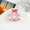 5 cm Corto a quadri rosa e bianco