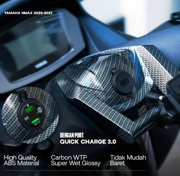 Nmax Smartphone Holder With USB Charger Handlebar Cover NEMO for Yamaha New  Nmax 2020 2023