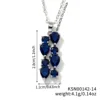 Platinum blue diamond