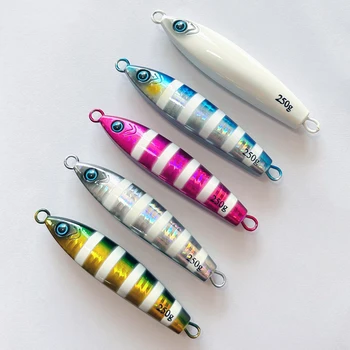 Cheery New Arrival Tungsten Alloy Jig Bait 250g 350g 400g Luminous Saltwater TG Tungsten Metal for Sea Fishing Heavy Duty Marlin – Metal Jig – view 4