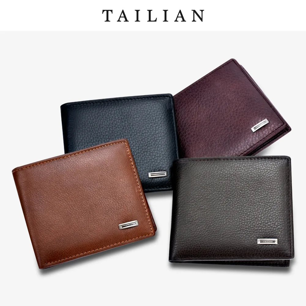 Wholesale YATEER top quality PU leather men wallet fashion splice