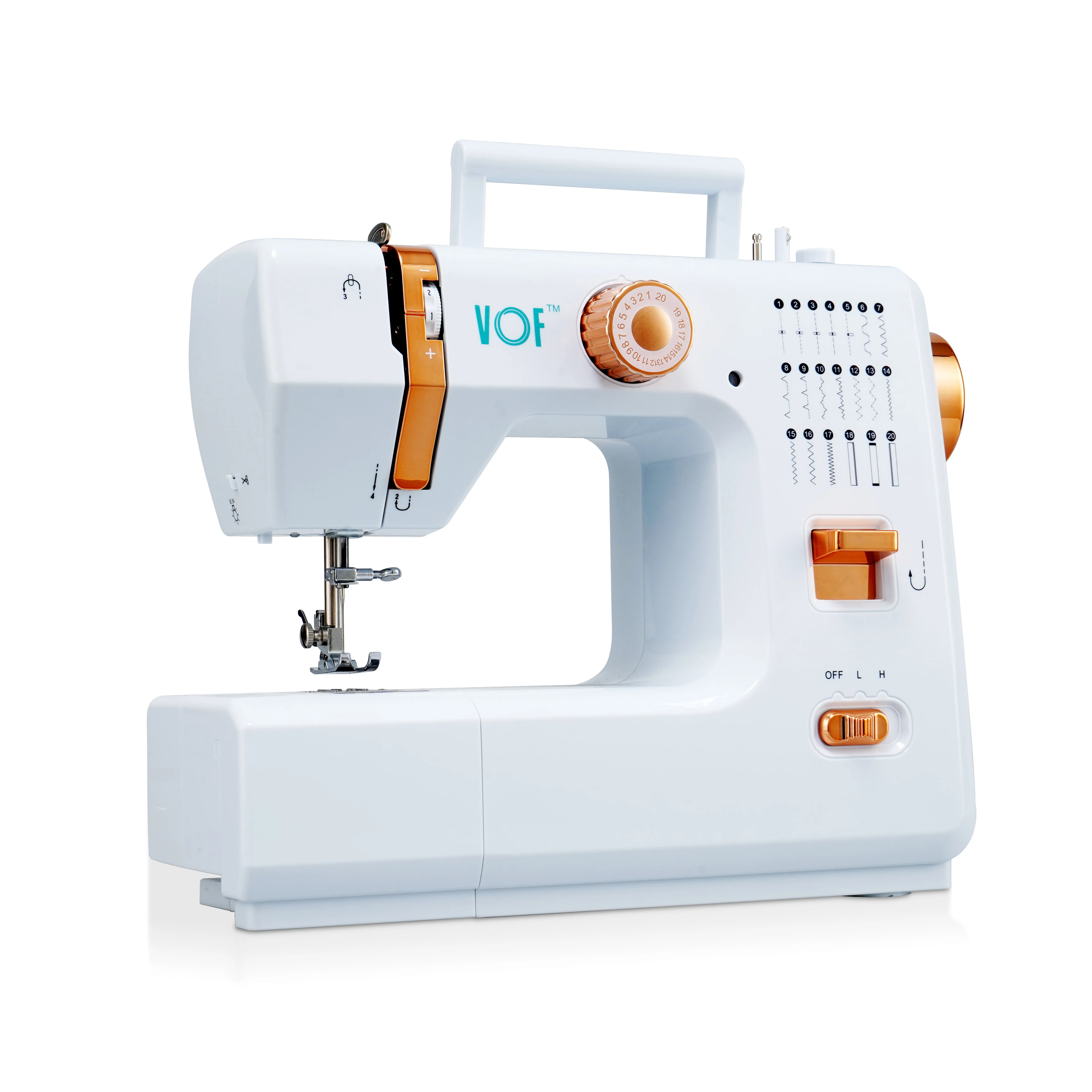 VOF FHSM-618 20 Stitches Pattern Multifunction Embroidery Machine Sewing Machine in Display Racks With CE