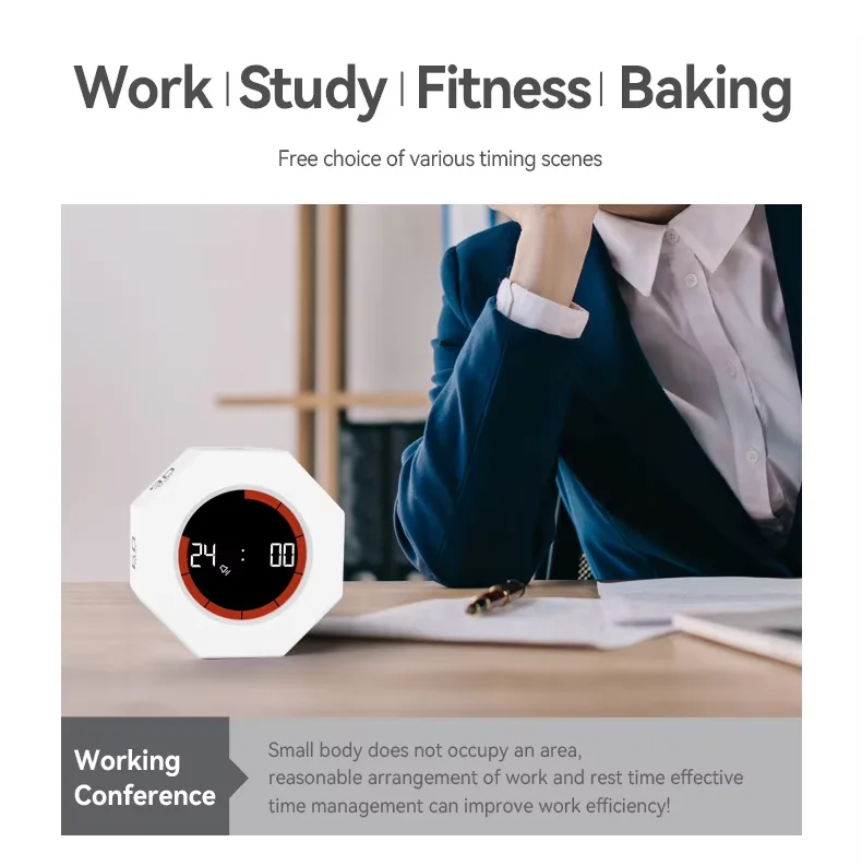 Timer Time Manager for Learning Children’s Self-Discipline Clock Punch Kitchen Fitness Timer