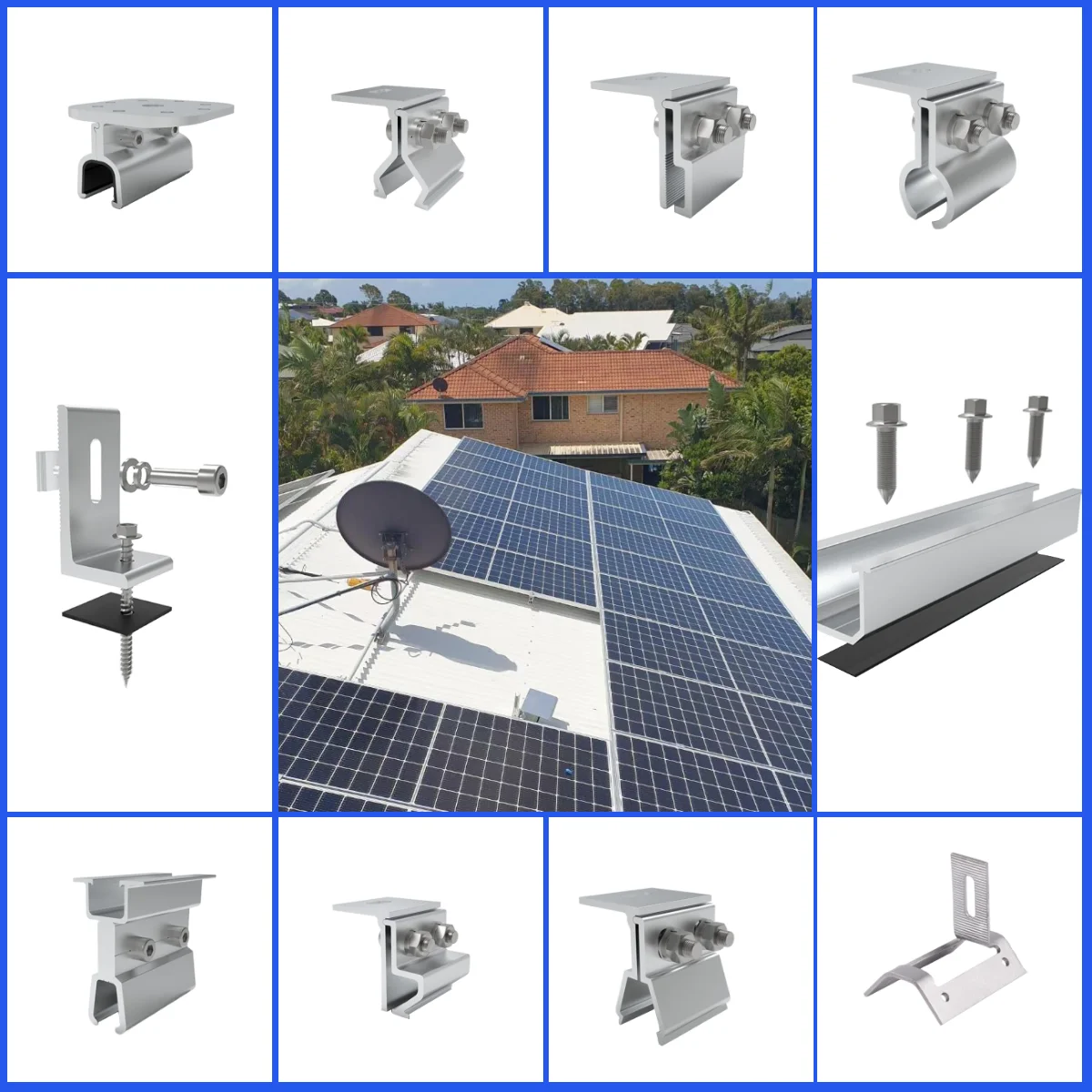 Metal Roof Solar Mounting System Hardware Tin Roof Mount System Solar ...