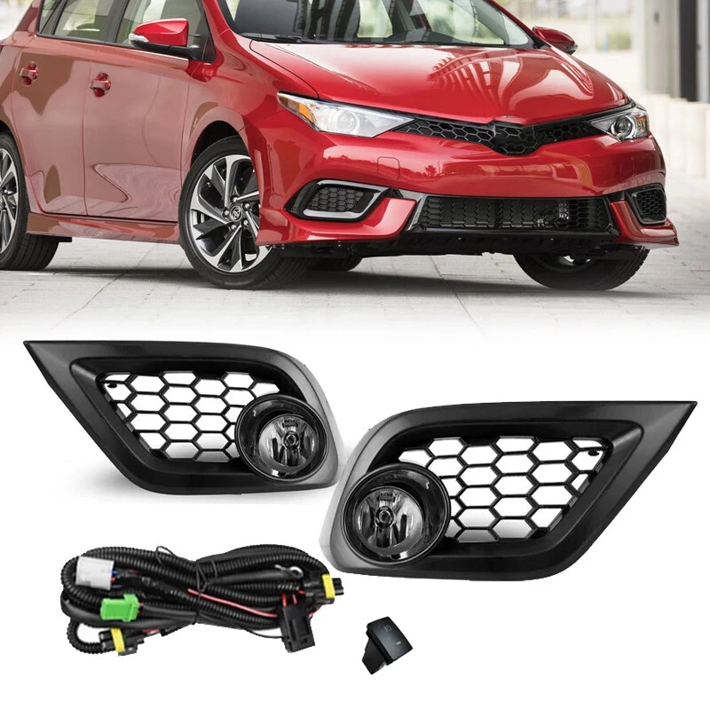 Fog Lights Fit for Scion IM 2016 / Toyota Corolla IM 2017 2018 OEM Replacement Fog Lamps with Halogen Bulbs Switch Wiring