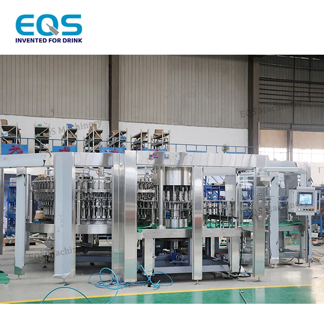 เครื่องบรรจุคอมบิ 500 มล. 24000BPH เครื่องบรรจุเครื่องดื่มน้ำอัดลม เครื่องบรรจุโซดา เครื่องบรรจุโคล่า โซลูชันแบบครบวงจร