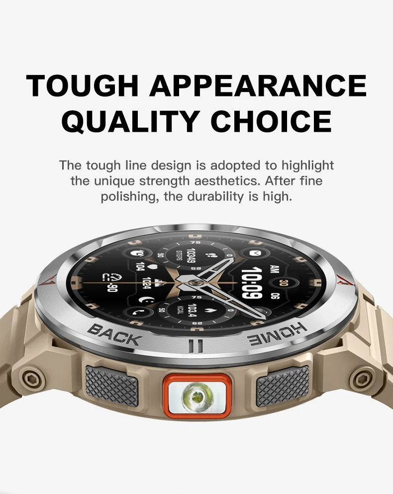 2026 GS500 Relojes Smartwatch 1.43'' Amoled Flashlight BT Call GPS Heart Rate 3ATM Waterproof Compass Men Smart Watch