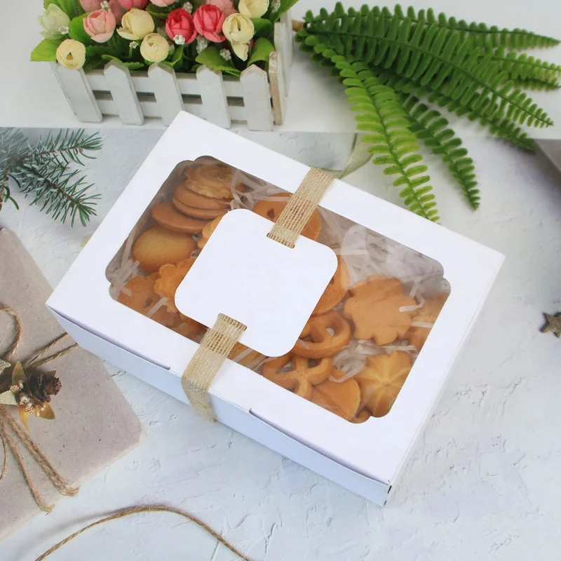 IMEE Factory Cheap Price Cookie Box Paper Cardboard Biscuits Box Biscuit Packaging Cookie Box With Window