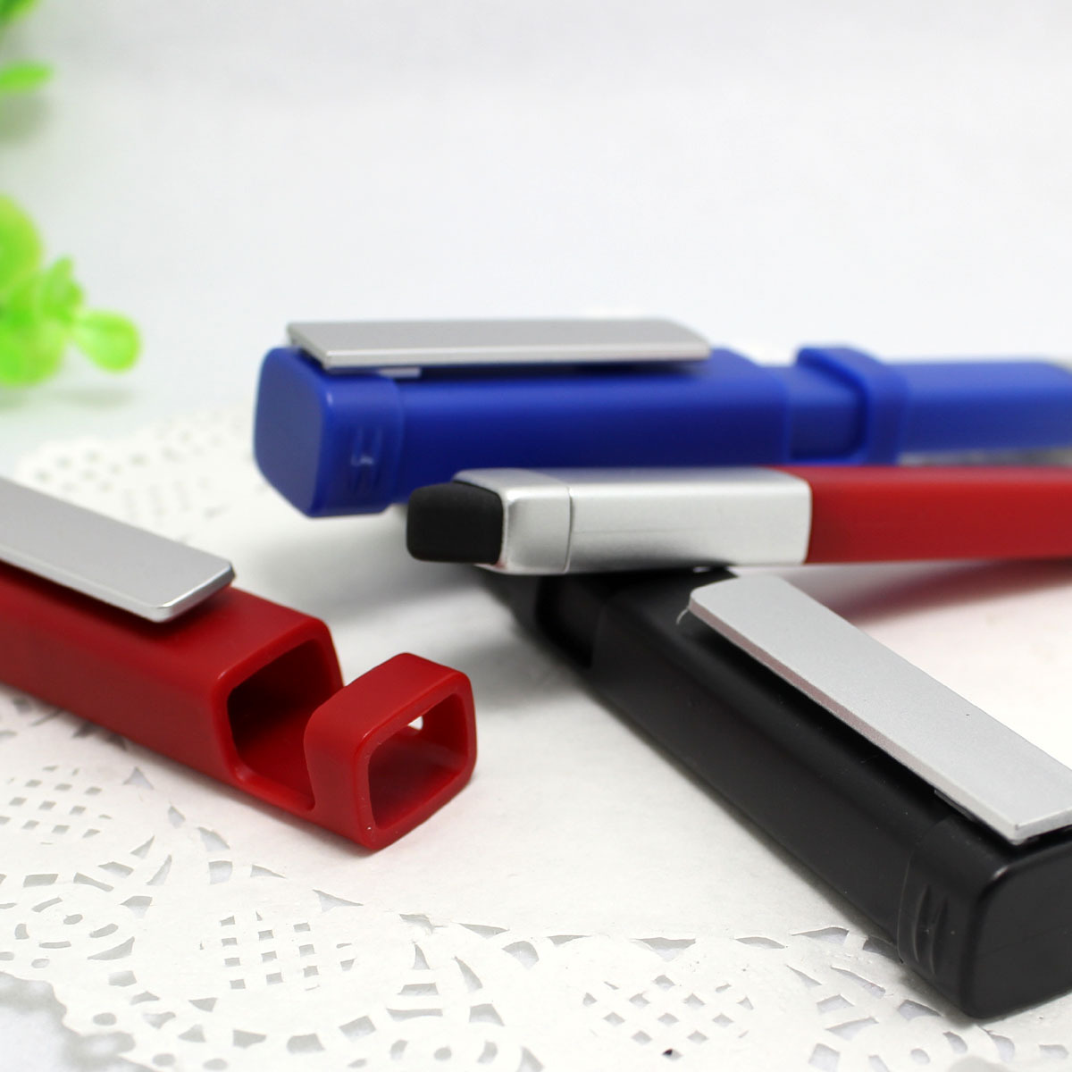 1012 Multi Functional Tool Pen Square Shape Ball Pen Phone Holder 6 Screwdrivers Touch Smart Pen with Custom logo