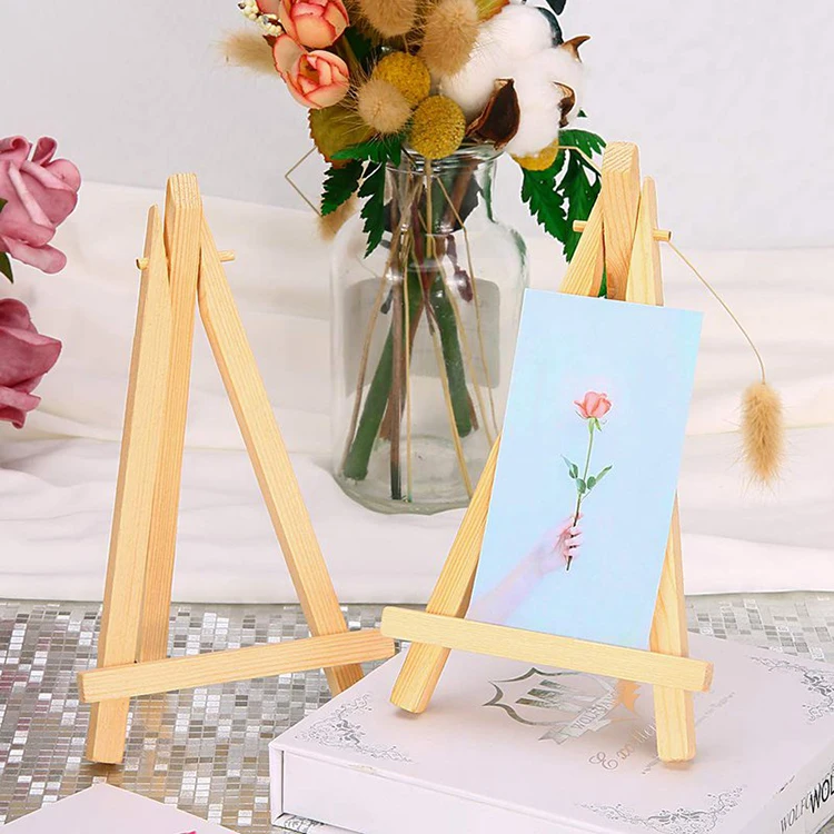 10* Wood Artist Easel Wedding Table Number Place Name Card Stand Display Holder, 