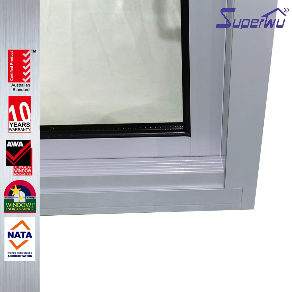 Best Selling 2020 double glazing tempered glass aluminium 2 track sliding windows