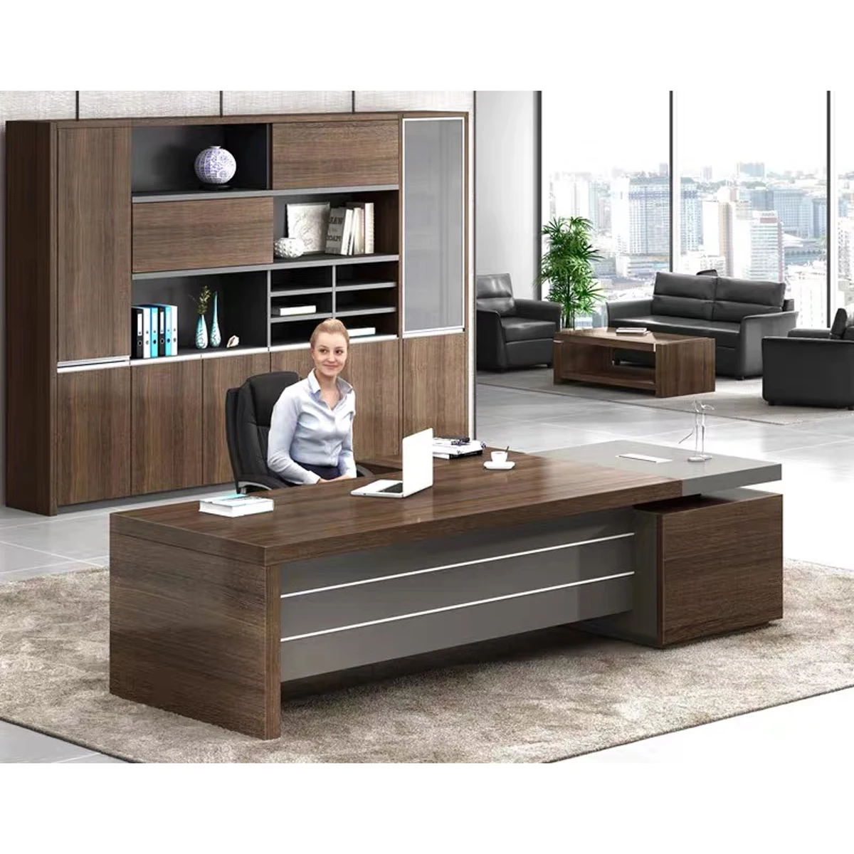 Source Luxury office desk mdf boss executive desk on m.alibaba.com